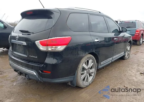 2014 Nissan Pathfinder Platinum z USA, uszkodzony, nr VIN 5N1AR2MN0EC730505